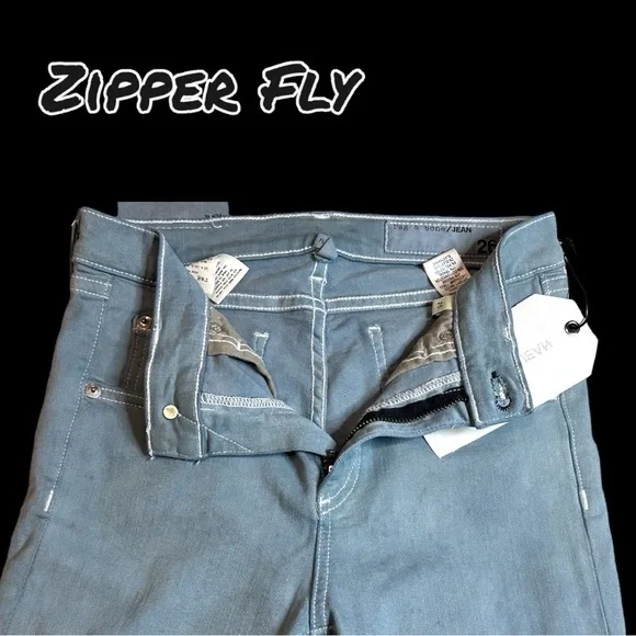 Originally NWT Aged White Flare Crop Jeans now in Sage. Size 26 - Picture 5 of 12